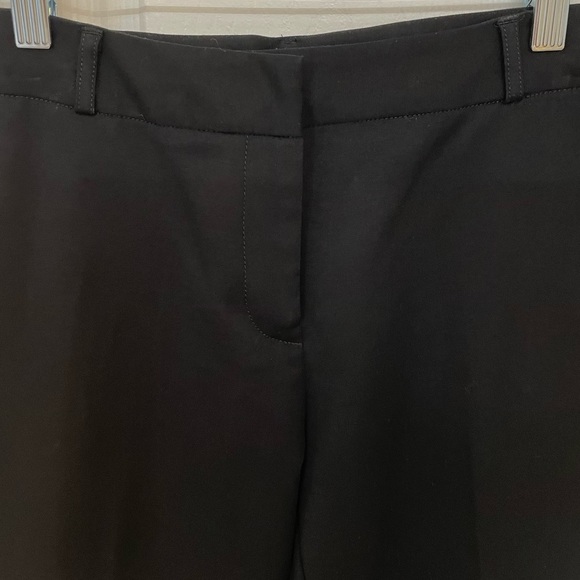 ANNE KLEIN NWT Sz 4, Retail $89 Deep Black Dress Pants; Mid Rise, Ankle Cropped. - Picture 4 of 15